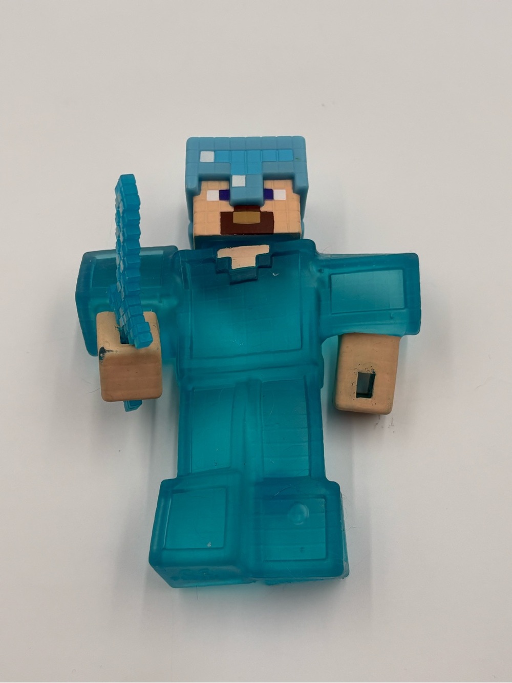 Minecraft Steve Diamond Armor Sugar Squishy Mattel Mojang 5” Figure